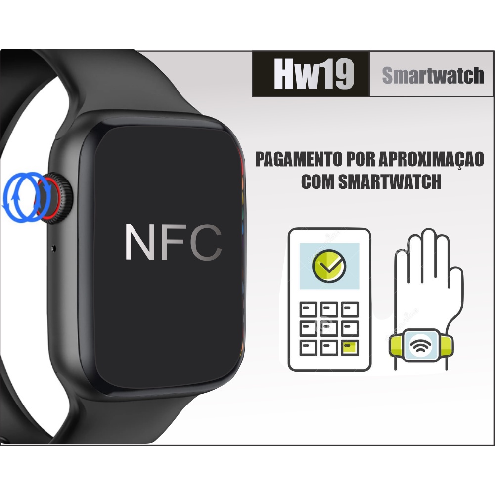 Relógio Smartwatch P70 + Duas Pulseiras E Película - Prata