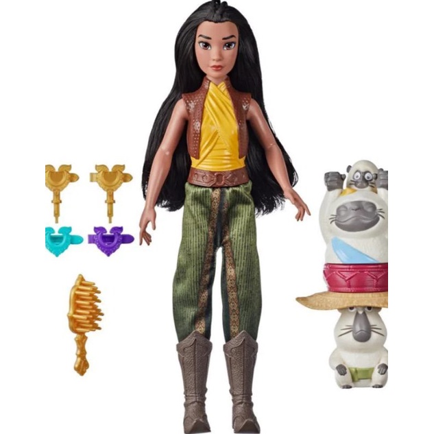 Boneca Raya e o Último Dragão Princesa Disney Barbie Morena Força e Estilo  | Shopee Brasil