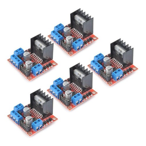 05 Pcs Driver P/ Motor Ponte H Dupla L298n, 3d, Cnc