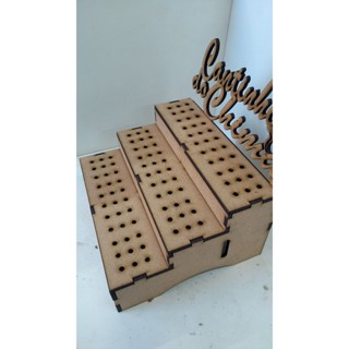 Porta Enfeite Plaquinha Topo de Chimarrão Pequeno 16x13 cm 3 Andares Cantinho do Chima em Oferta na Shopee