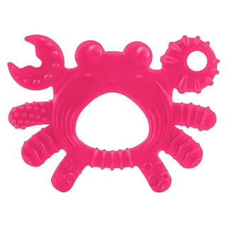 Mordedor Bebê Massageador de Gengivas Caranguejo Rosa Lillo