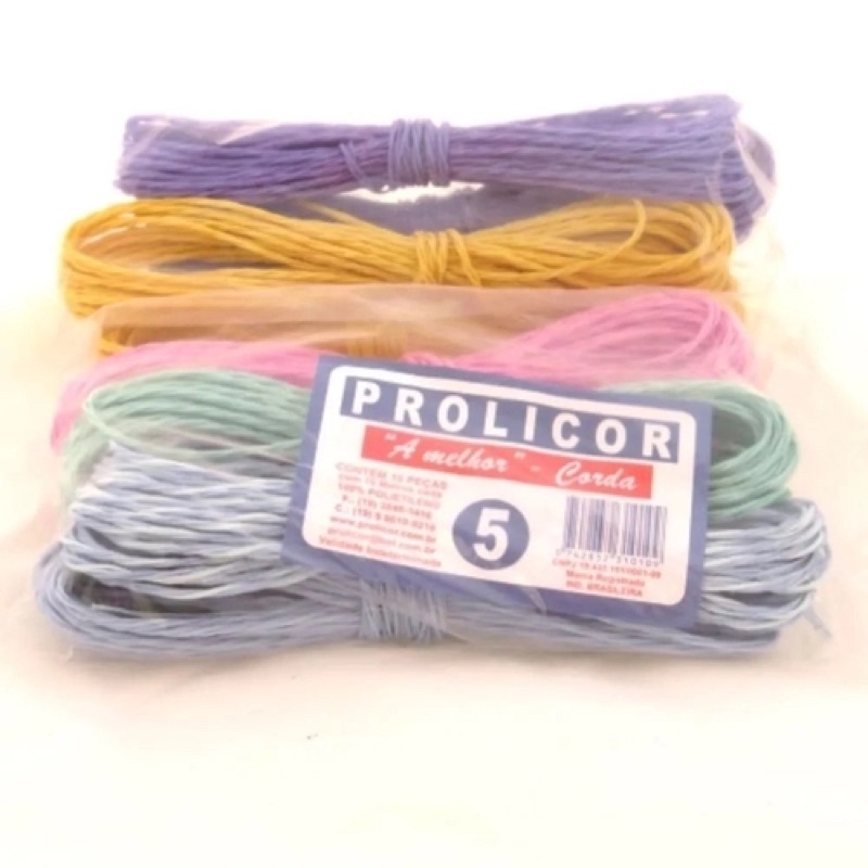 Kit Com 10 Cordas De Varal N*5 Prolicor — imagem 2 de 2