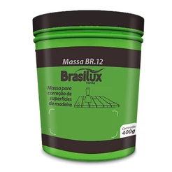 Massa Calafetar F12 Reparar Correção Madeira Brasilux 400gr - Escolha sua Cor