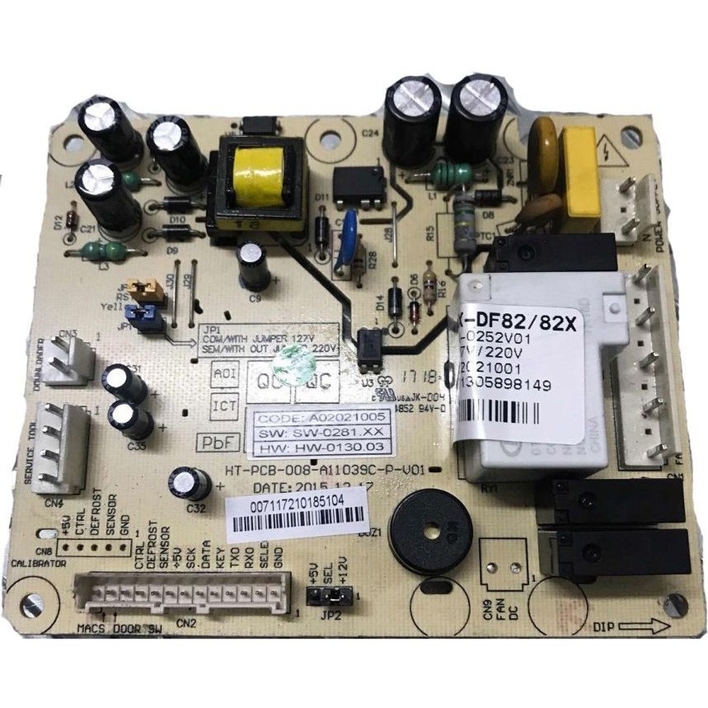 Placa Geladeira Electrolux Df80 Df80x 70202437 - A02021001 Original