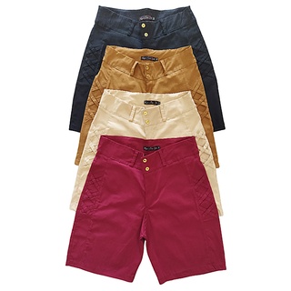 Bermuda XXXX Lateral Cintura Alta Confortável veste bem