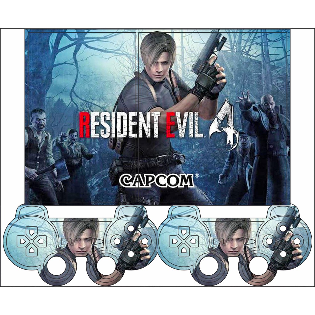 Skin Adesiva PS2 Slim - Resident Evil 4