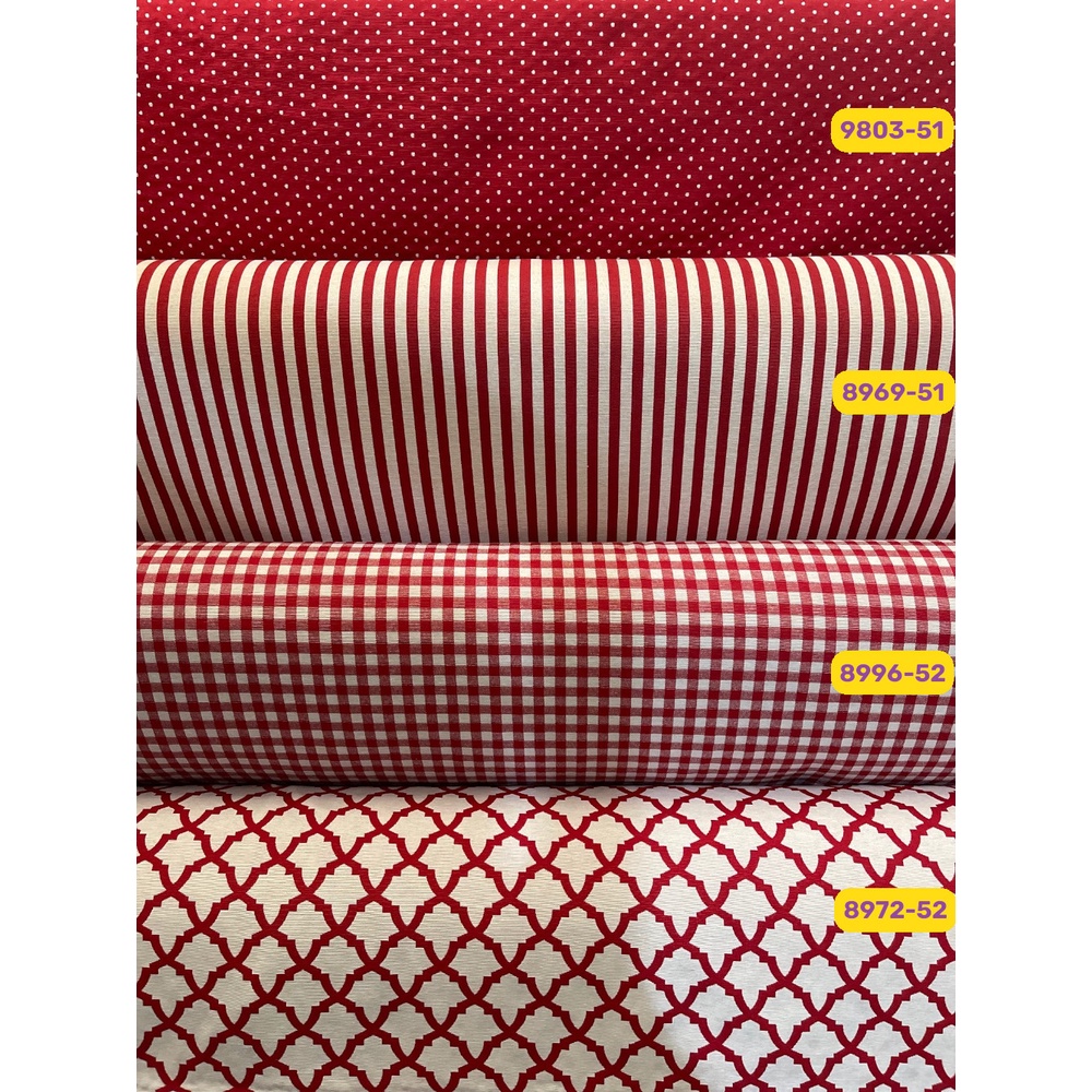Tecido Jacquard Fio Tinto Vermelho Vários Desenhos 1m X 2,8 em Oferta na Shopee