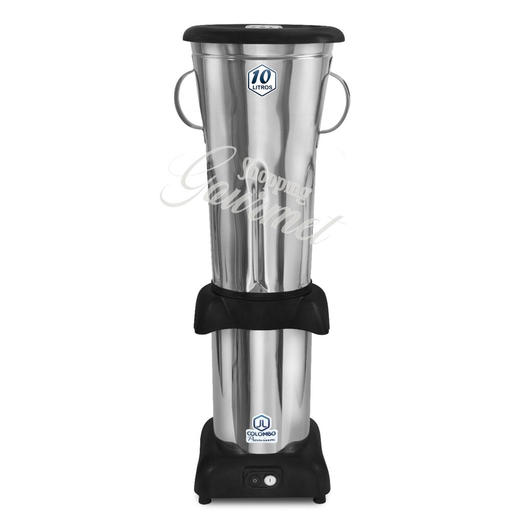 Liquidificador Industrial Baixa Rotação 10 Litros Inox Bivolt Para Massas Açai Entre Outros 1200W