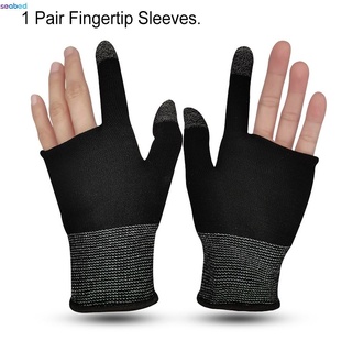 1 pares luvas gamer para jogos de papel PUBG sensível antiderrapante touch screen dedo capa respirável fundo do mar