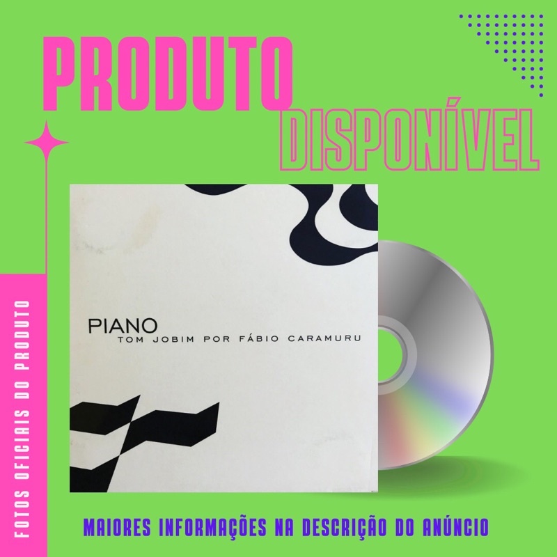 CD DUPLO FÁBIO CARAMURU - PIANO TOM JOBIM