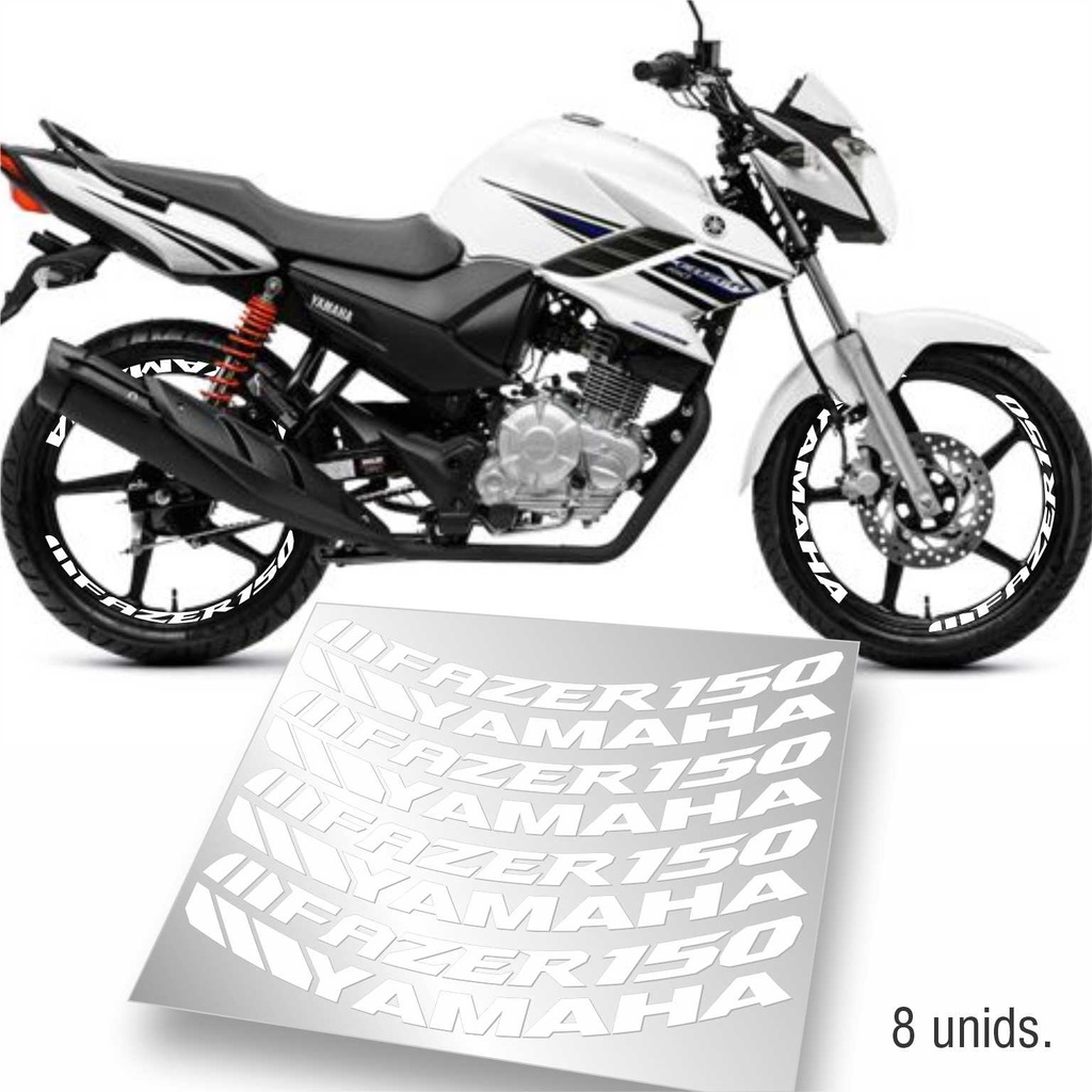 Adesivo Fazer 150 Yamaha Para Roda Modelo Grande | Shopee Brasil