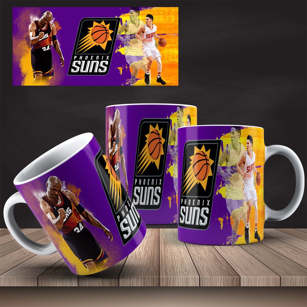 Caneca Porcelana Personalizada Phoenix Suns Basquete
