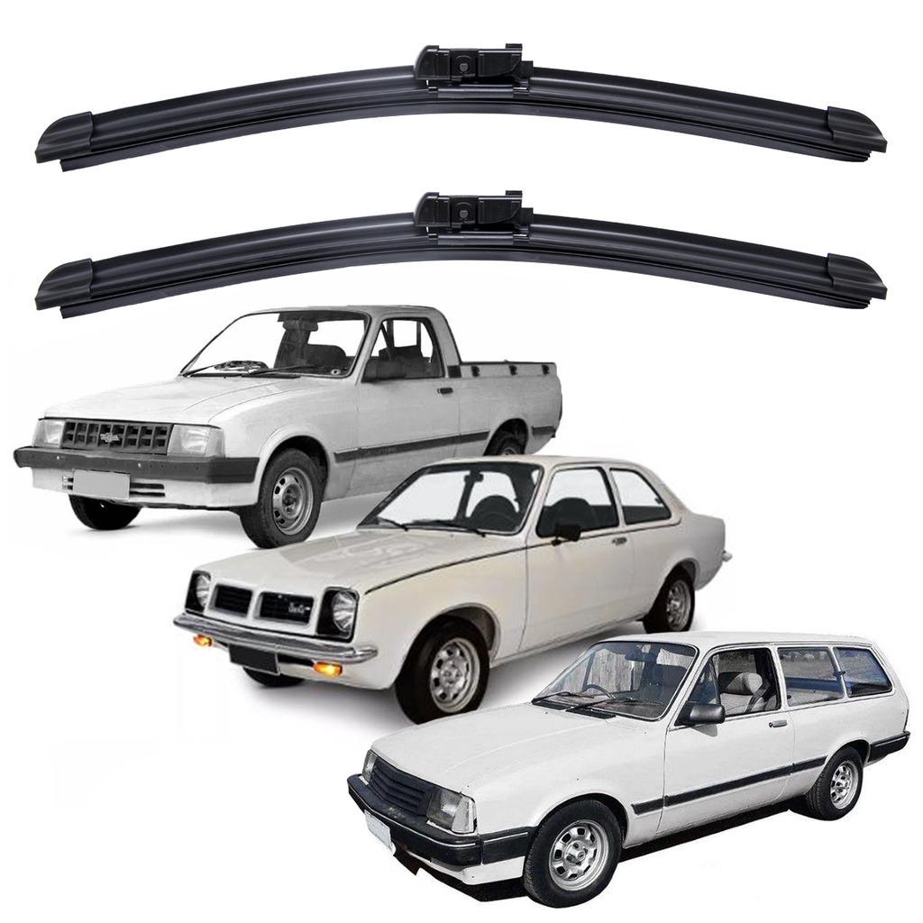 Par Palhetas Limpador Para-brisa Dianteiro GM Chevrolet Chevete Marajo Chevy 1973 A 1995 Kit