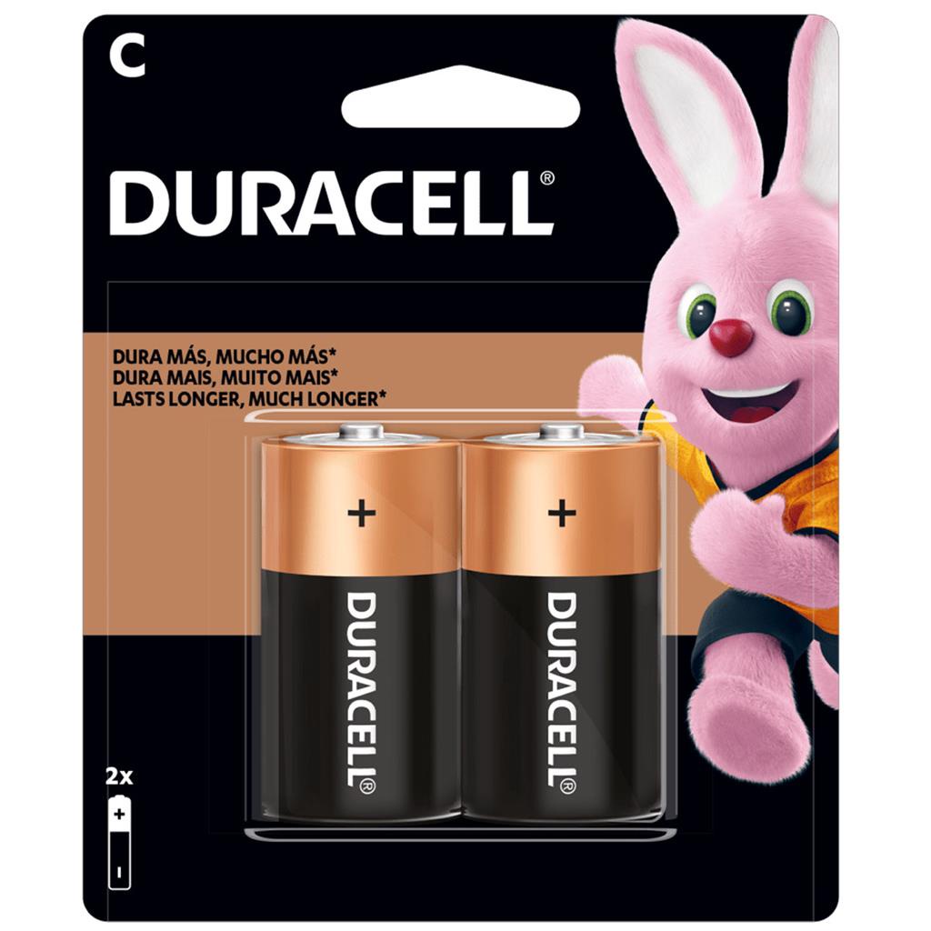Pilha Média C Duracell Alcalina com 2 Unidades - Home Appliances