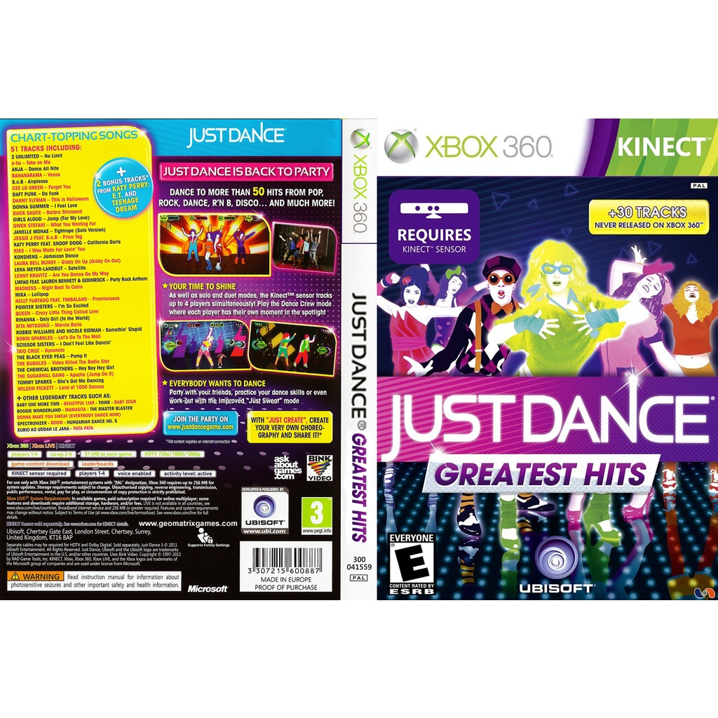 Just Dance greates hits P/ XBOX360 (LTU/LT/JTAG/RGH)