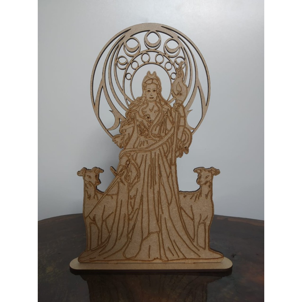 deusa hecate hécate hekate mdf wicca triluna fases da lua pentagrama