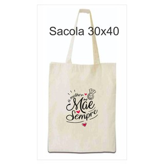 15 Ecobag - Sacola Ecológica - Bolsa de algodão Personalizada 30x40 com sua arte