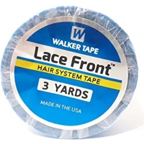 Fita Adesiva Capilar Mega Hair Prótese Lace Front Extra Forte 3 Yards Walker Tape，Largura 0,8 cm