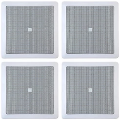 Kit 4 Arandelas JBL 6CO1Q Quadrada Branca - 50 Watts RMS