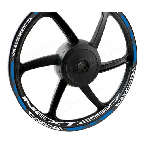 Friso + Adesivo Refletivo D2 Roda Moto Dafra Next 250