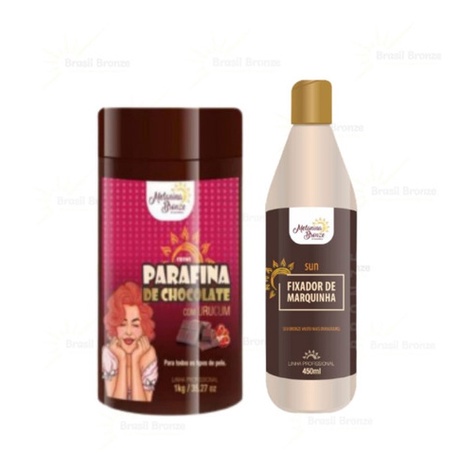 Parafina Chocolate E Urucum + Fixador Melanina Bronze