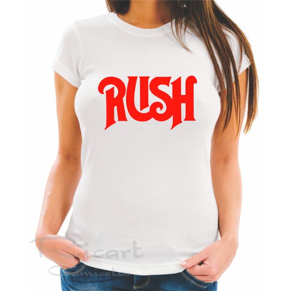 Camiseta Baby Look Rush Camisa femini rock Tom Sawyer
