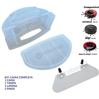 Caixa de Poeira Montada Sem Filtro para Robô Aspirador RB01 W100 HO041