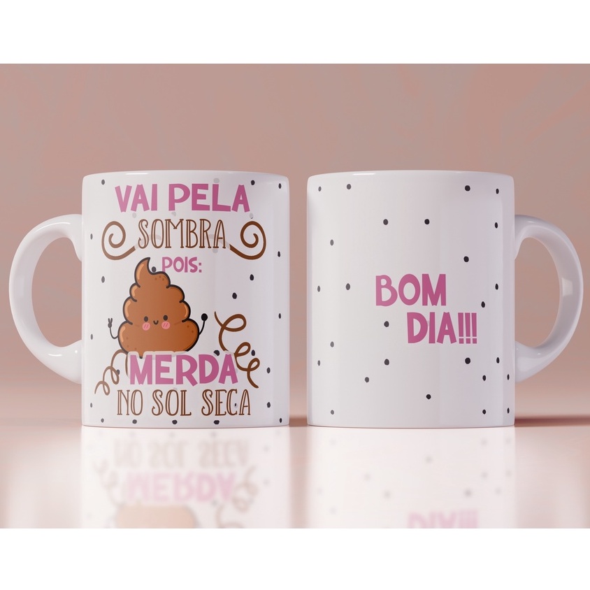 Canecas Personalizadas de Porcelana Deboche/Frases Debochadas/Engraçadas |  Shopee Brasil