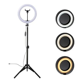 Ring Light Completo Iluminador Portátil + Tripé (26cm ou 30cm)