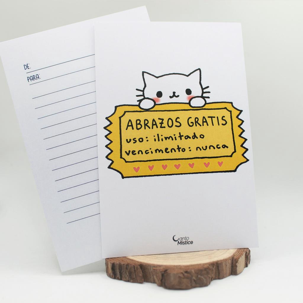 Cartão Presente Bilhete Gatinho Cartão Presente Namoro