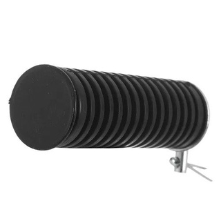 Pedaleira Traseira Apoio Borracha Redonda Moto Pro Tork Honda CG Preto