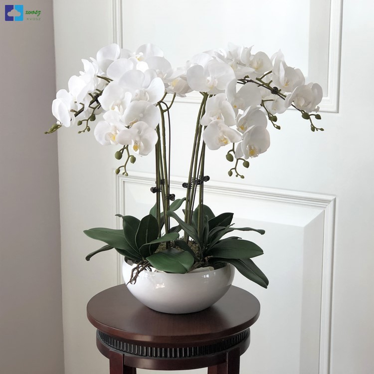 Planta Galho flor Orquídea branca artificial para arranjos e decoração da  sua casa mesa de jantar centro de mesa/ casamento/ noivado/ noiva | Shopee  Brasil
