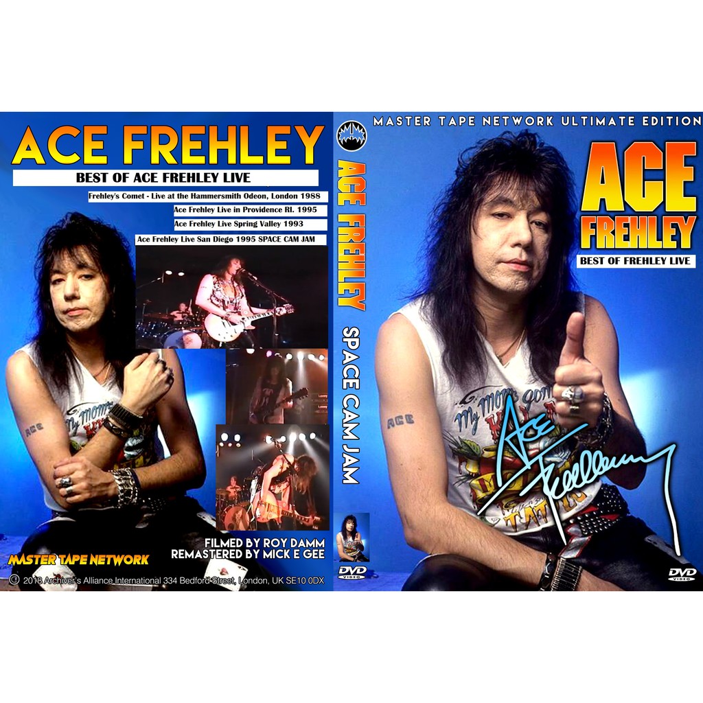 Ace frehley do kiss coleção de 6 dvds raros bootlegs