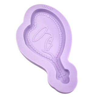 Molde de Silicone para Resina Tercinho Nossa Senhora - 1 cavidade (8,5 cm) em Oferta na Shopee