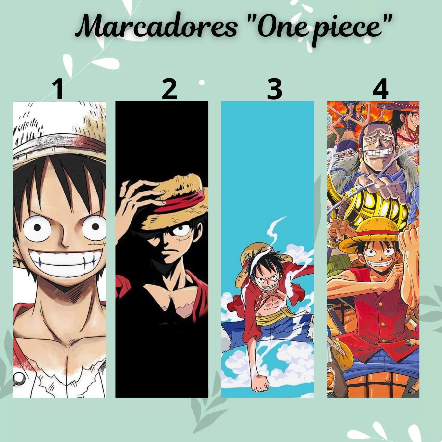 Marcador de página One piece Plastificado (com ou sem tassel)