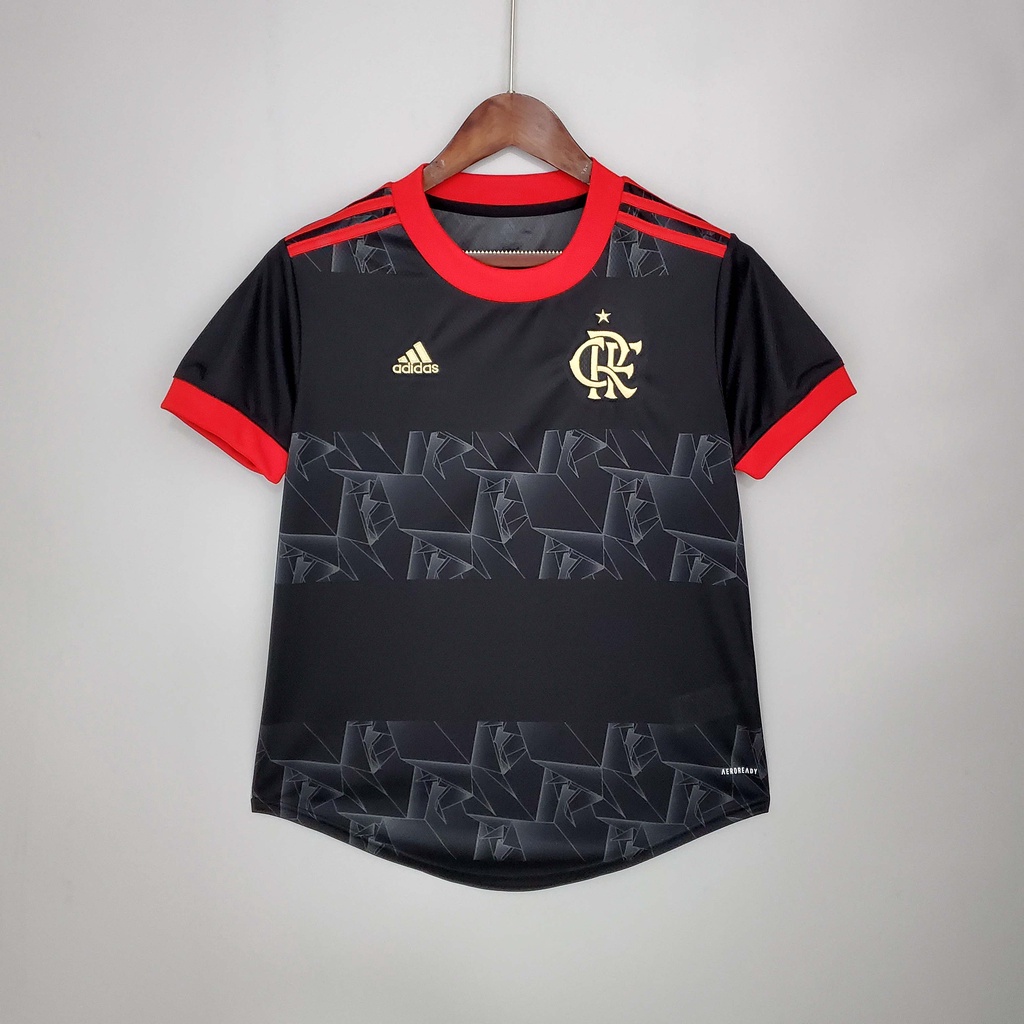 Camisa De Futebol Feminina III Preto 2021-2022 women third away jersey