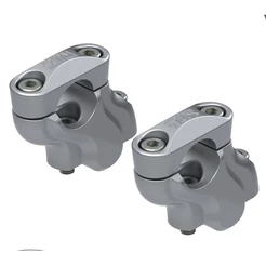 Riser Adaptador Guidão Bmw F 800gs / Adventure Prata - Scam