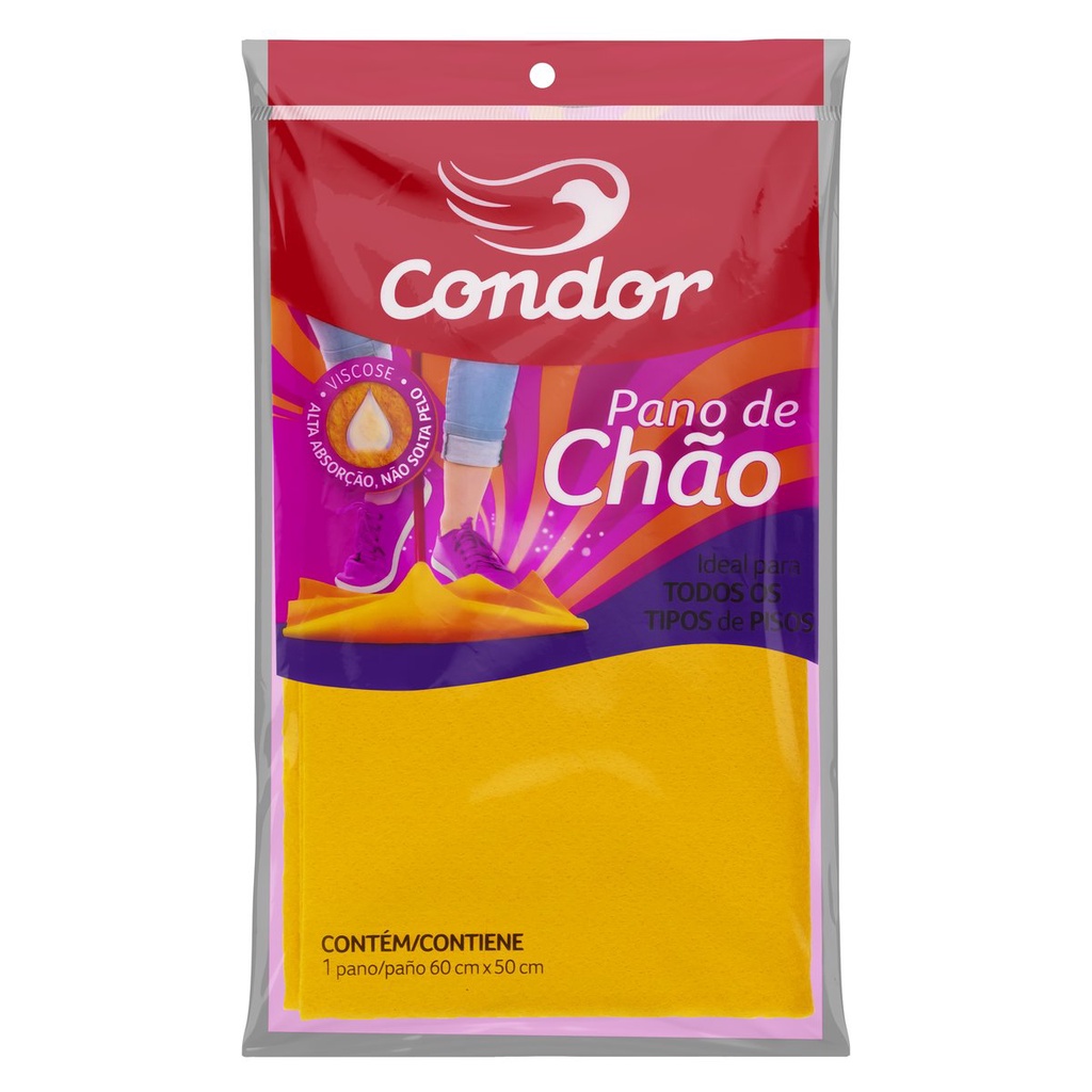 Pano de Chão Viscose Alta Absorção Não Solta Pelo Condor | Shopee Brasil