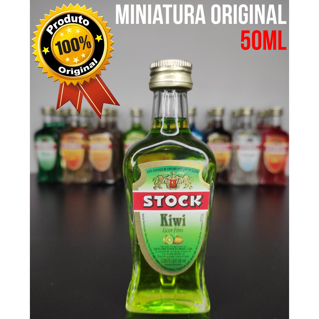 Mini Licor Stock Kiwi 50ml Miniatura Lacrada Original Licor Fino