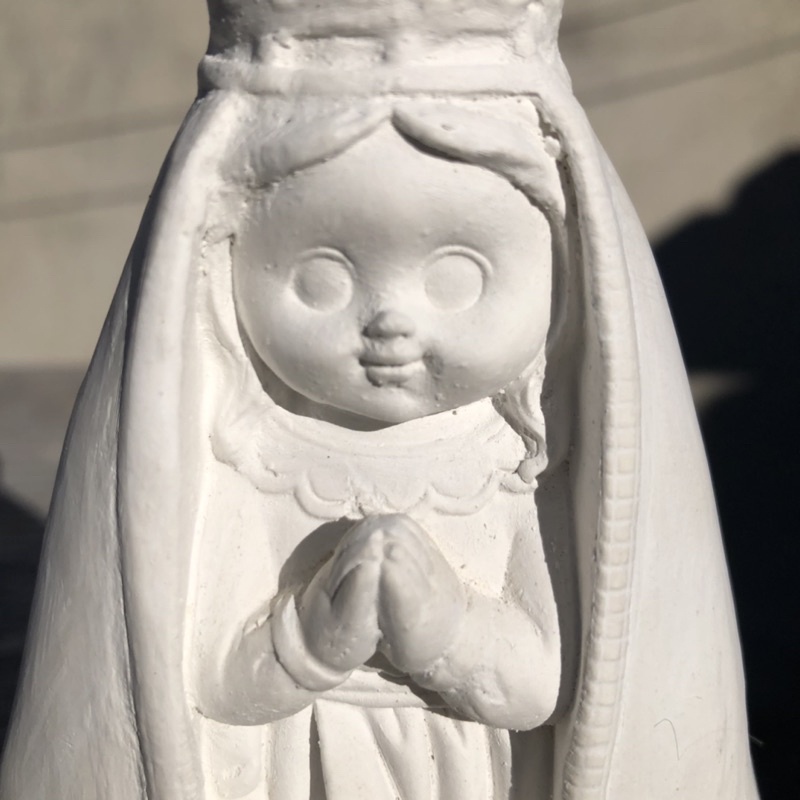 kit 10 Imagem Nossa Senhora Aparecida Baby 15cm e 1 AP baby 20cm em gesso Cru
