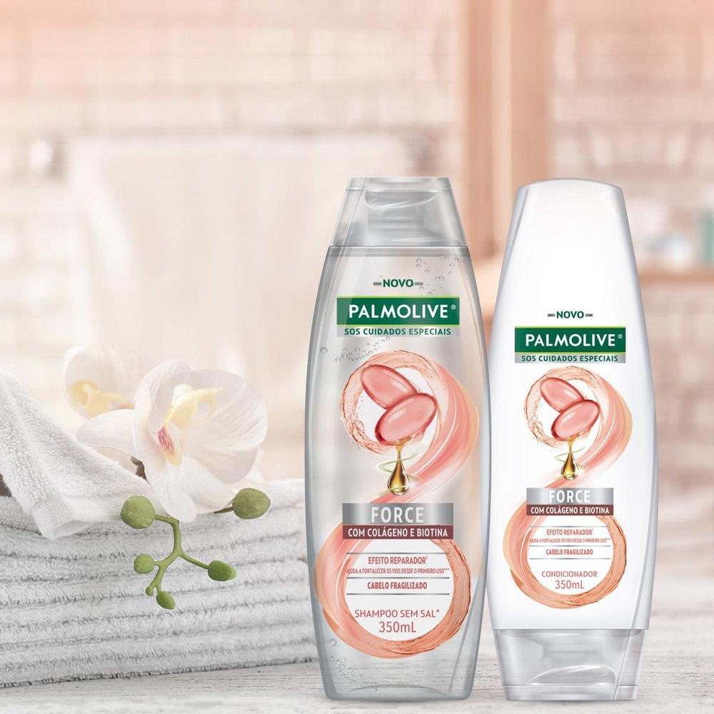 Shampoo Palmolive SOS Cuidados Especiais Force Colágeno 350ml
