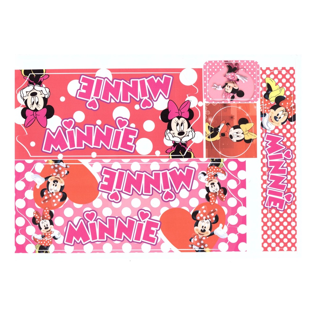 Adesivo Para Bicicleta Infantil Minnie Lol Barbie Cartela Aro 16/20/24/26 Bike Menina