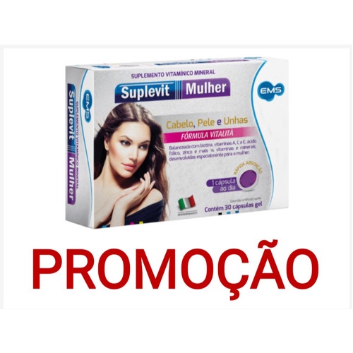 Suplevit Mulher Queda De Cabelo C/30 Cápsulas Gel | Shopee Brasil