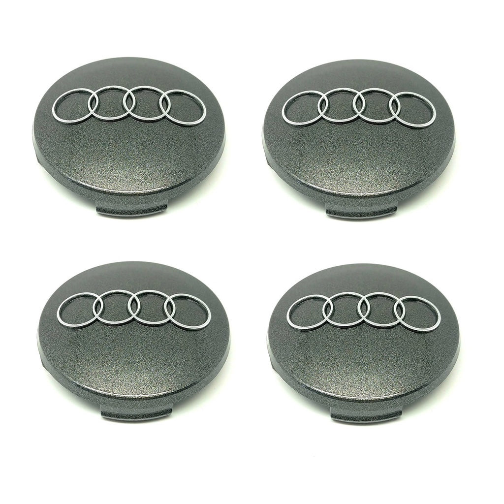 Kit 4 Calota Central Centro Tampa Miolo P/roda Audi A3 A4 (2001) A6 A8 TT Q7 S3