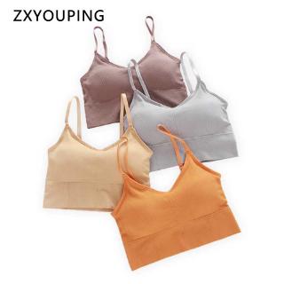Sutiã/Top de Algodão Macio Feminino/Sutiã Wrapped/Cobertura Total com Alças Feminino Versão Minimalista