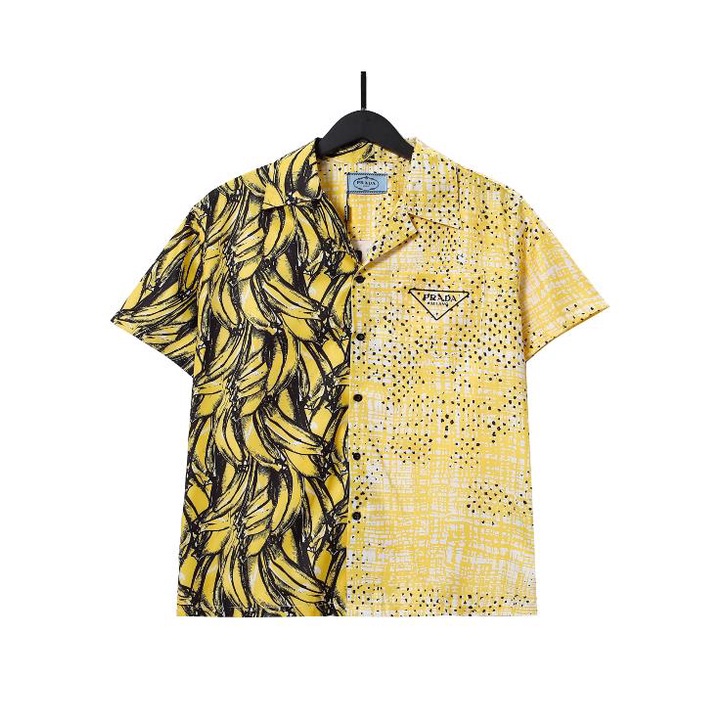 Camiseta Prada - Amarelo com Branco - P