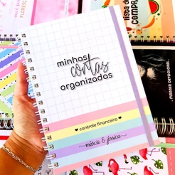 Planner Controle Financeiro 2027 c/ seu Nome - Minhas Contas Organizadas