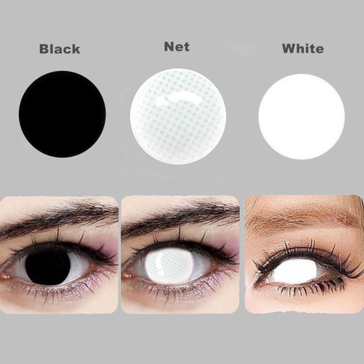 EYESHARE 1 Par De Lentes De Contato Totalmente Surrounded Para O Dia Das Bruxas Anime Acessórios Os Olhos Cosplay Color Yealy Uxes