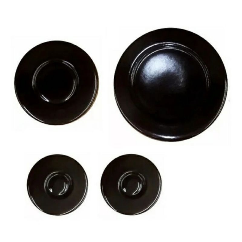 Kit Fogão 4 Espalhadores Tampinha (1G, 1M, 2P) Esmaltec Topazio 4 bocas