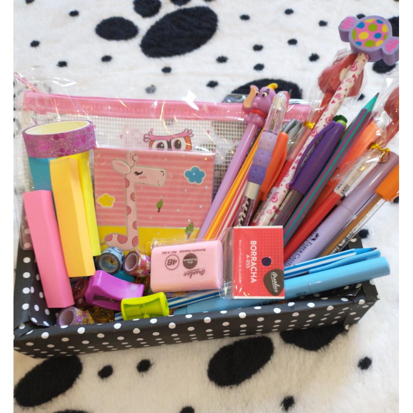 Kit de Papelaria Papelaria Fofa/personalizado/papelaria/kwaii/caneta/